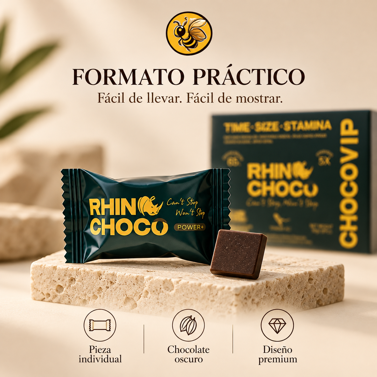 Rhinochoco - 1 Caja 12 Sobres | CHOCOVIP