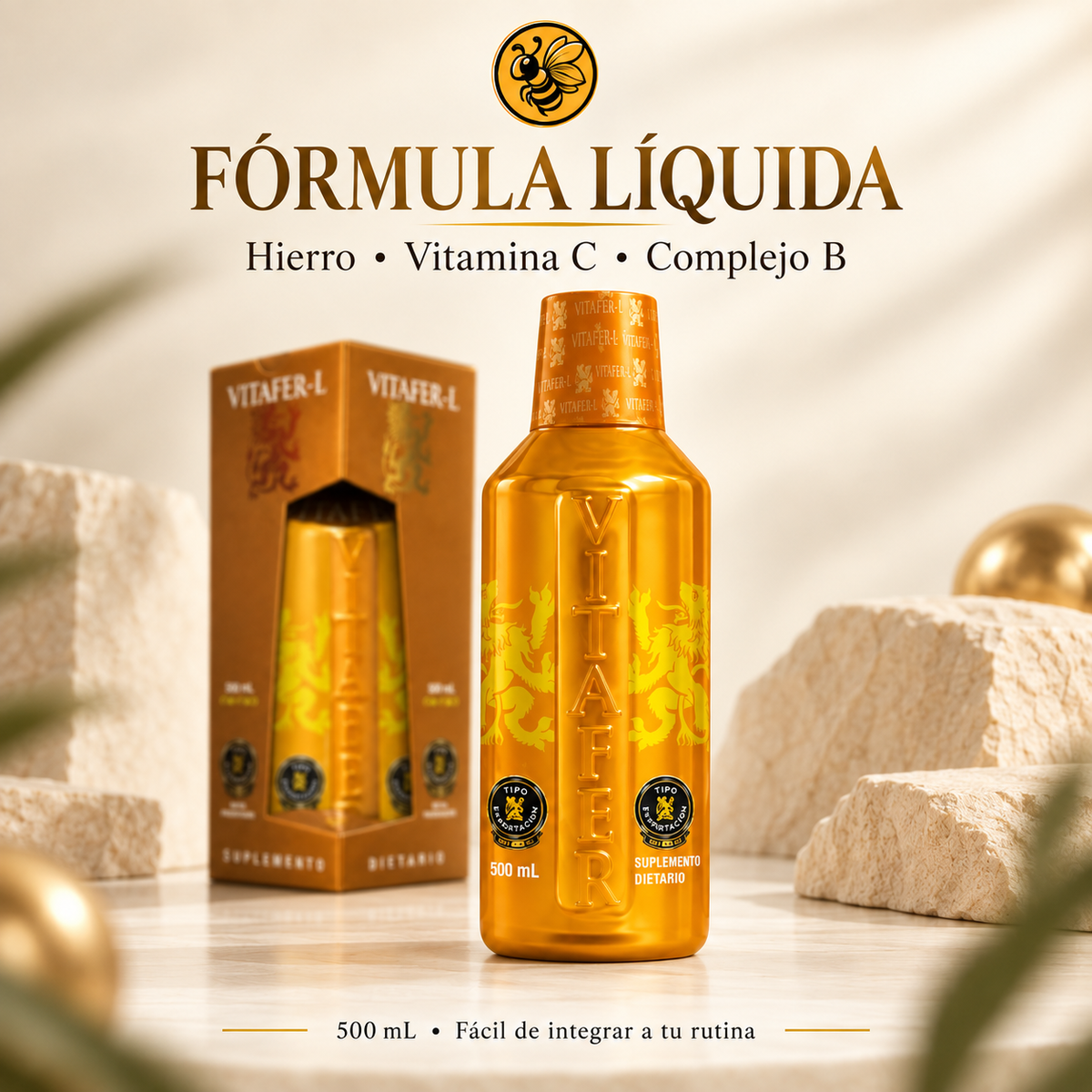 Vitafer Bottle 500 ml — Daily Energy and Vitality | Performance and Active Focus