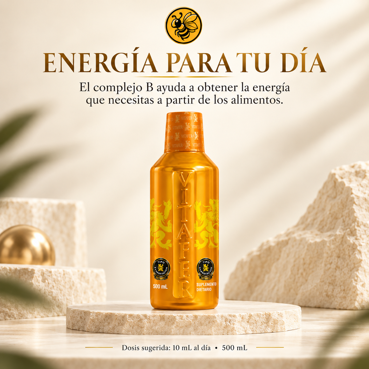 Vitafer Bottle 500 ml — Daily Energy and Vitality | Performance and Active Focus