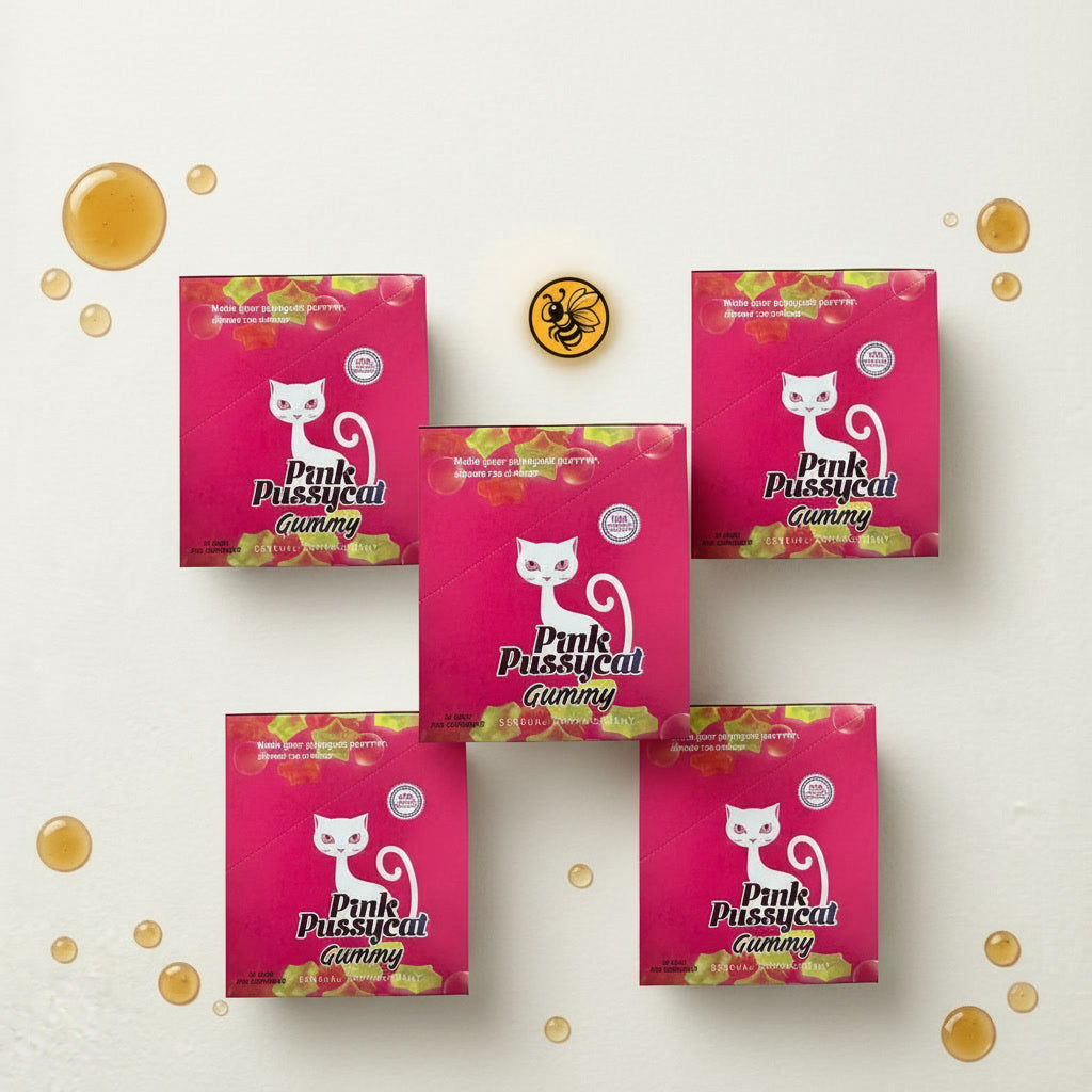 5 Cajas Pink P Cat en Gomita | Pack Entrada