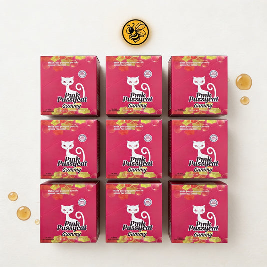 10 Cajas Pink P Cat Gummies | Pack Distribuidor