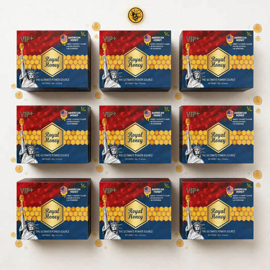 10 Cajas Royal Honey VIP+ Sabor Coco | Pack Distribuidor